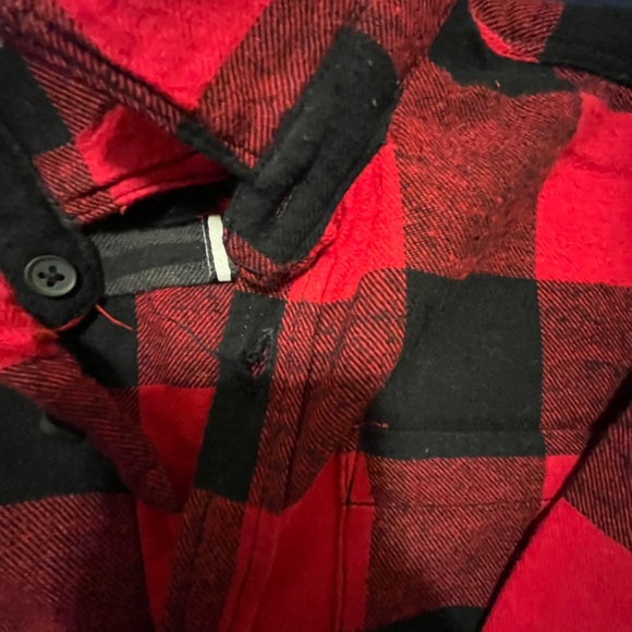 Kids Red and Black Checkered Shirt - Picture 3 of 4